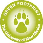 UNM green footprint logo